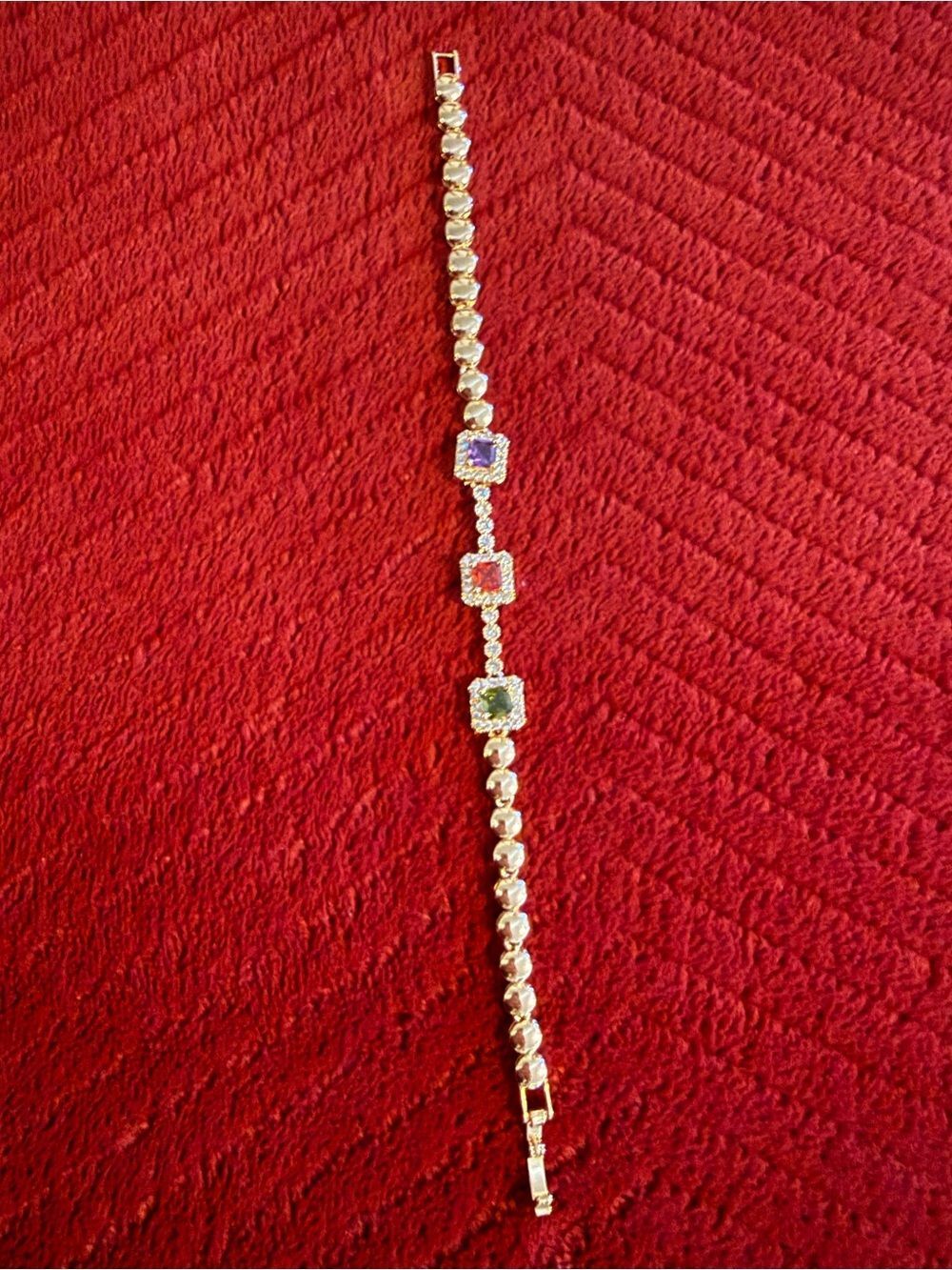 Gold Filled NEW Multicolor Bracelet with Box